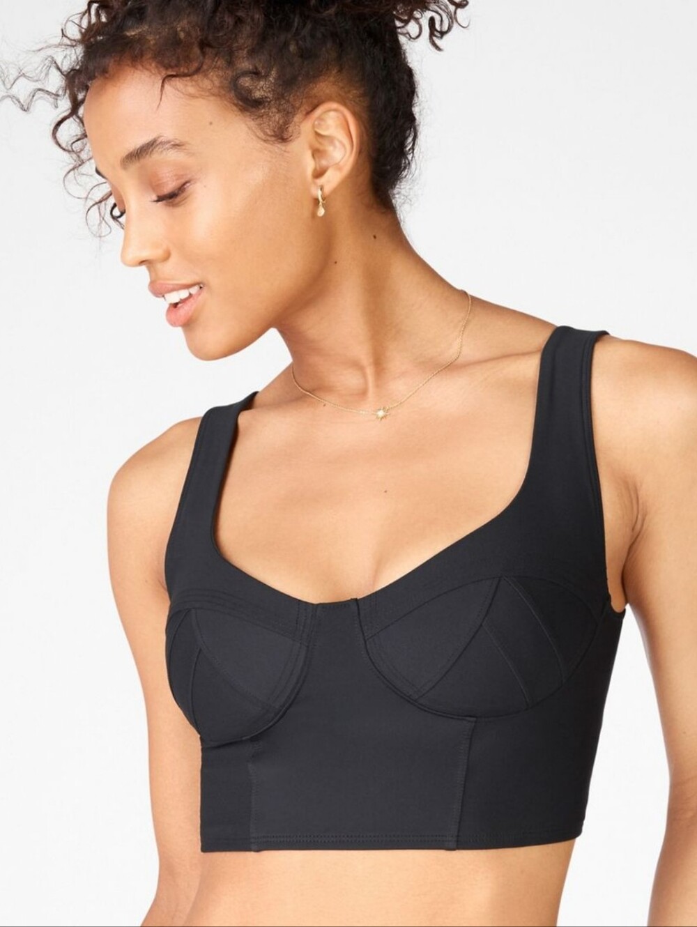Fabletics Charolette Low Impact Sports Bra Medium Black